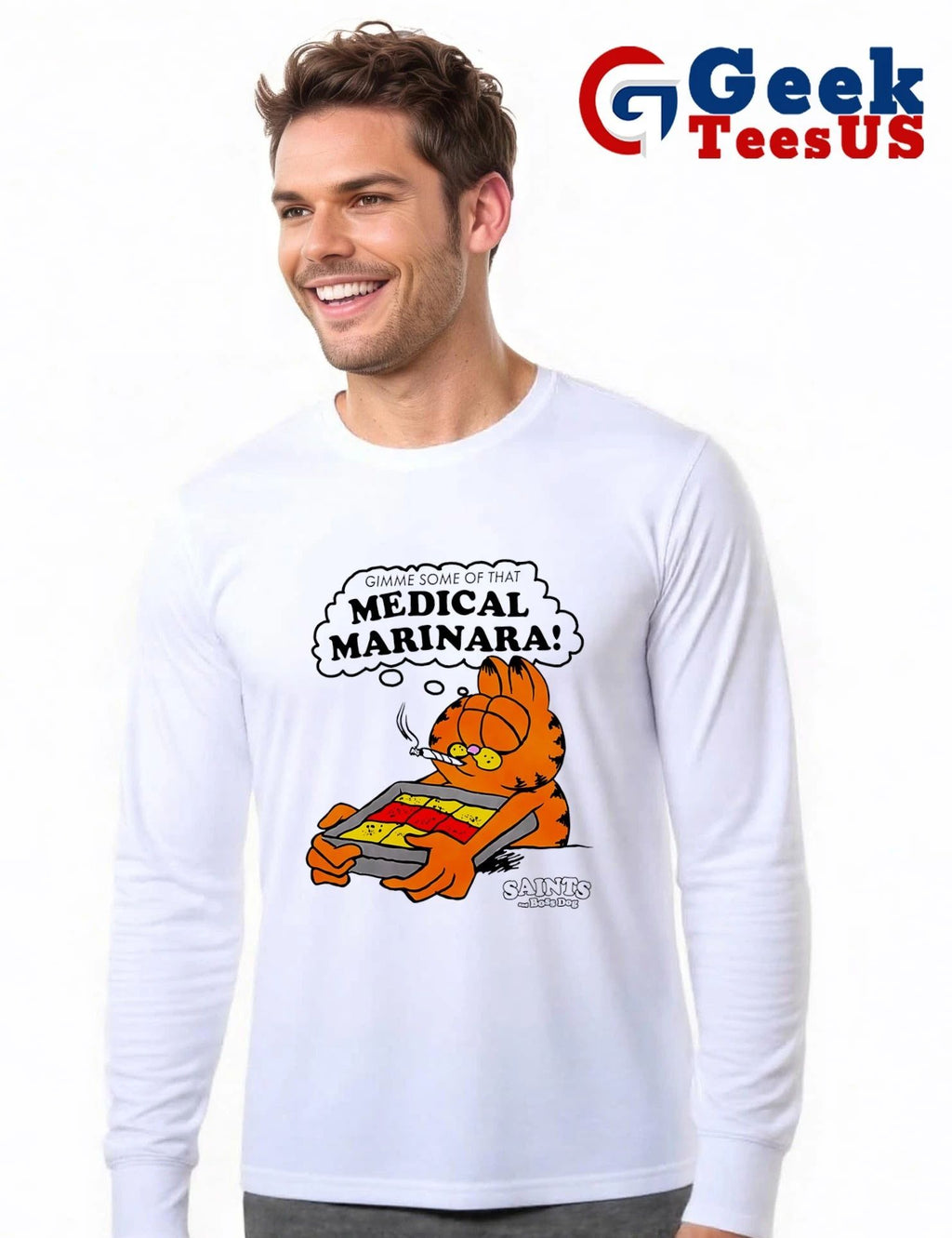 Cat Gimme Some of That Medical Marinara Saints and Boss Dog shirt