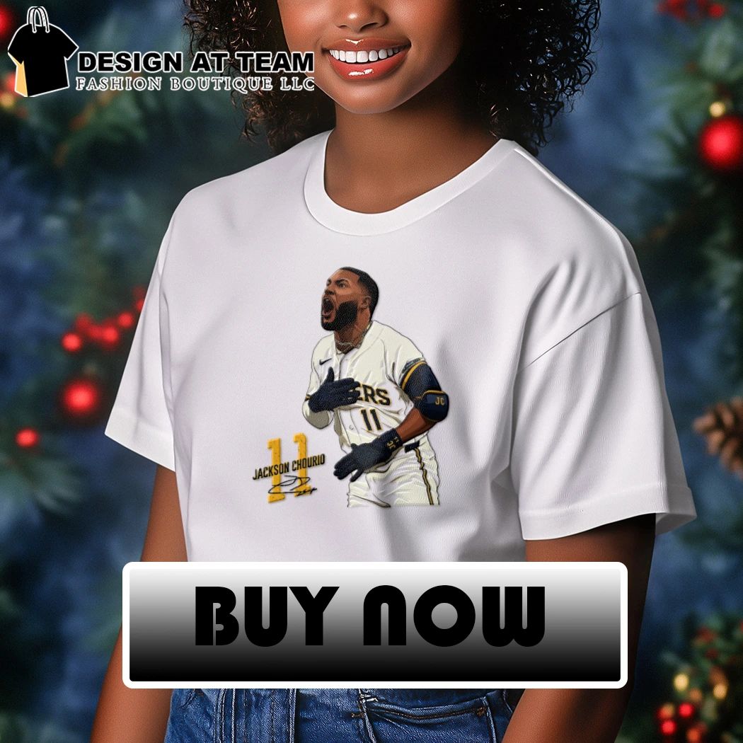 Jackson Chourio Number 11 Baseball Illustration shirt