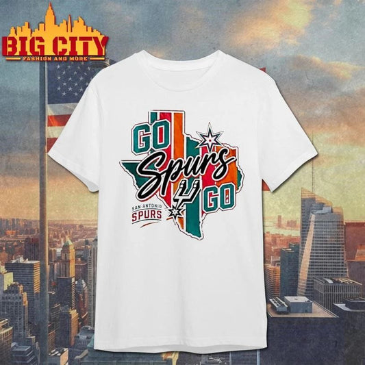 San Antonio Spurs Nba Go Spurs Go San Antonio Spurs White Shirt