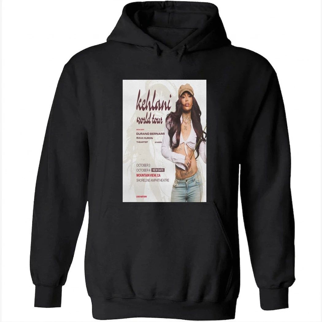 Kehlani Oct 3-4 2026 Mountain View California Concert Poster Shirt