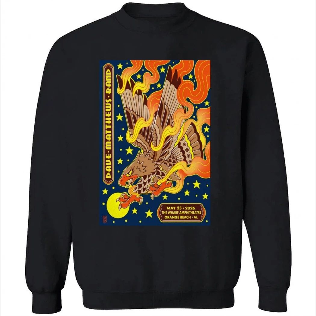 Dave Matthews Band The Wharf Amphitheater in Orange Beach, AL May 25 2026 Poster Shirt