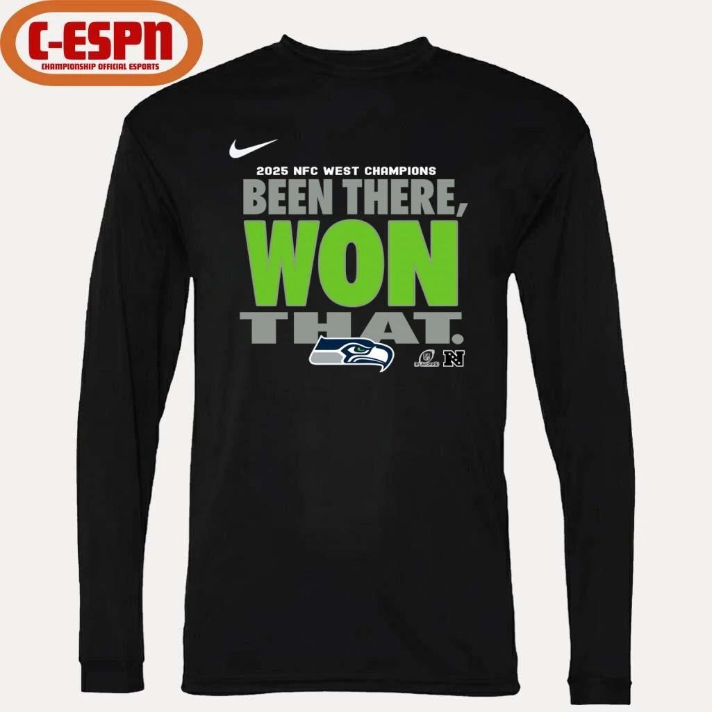 Seattle Seahawks 2025 NFC West Division Champions Been There Won That T-shirt