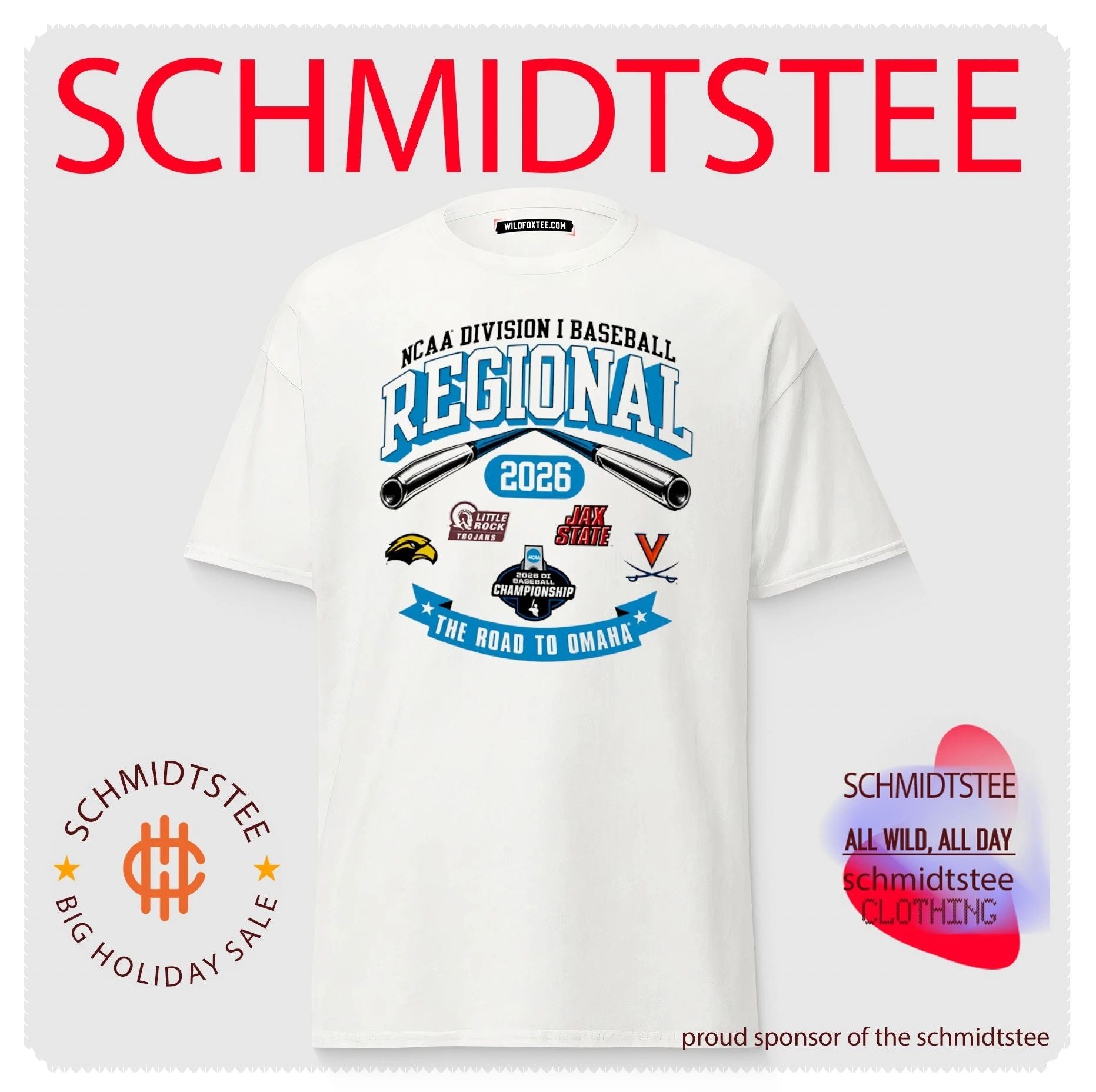 2026 NCAA Division I Baseball Regional Southern Mississippi The Road To Omaha logos shirt