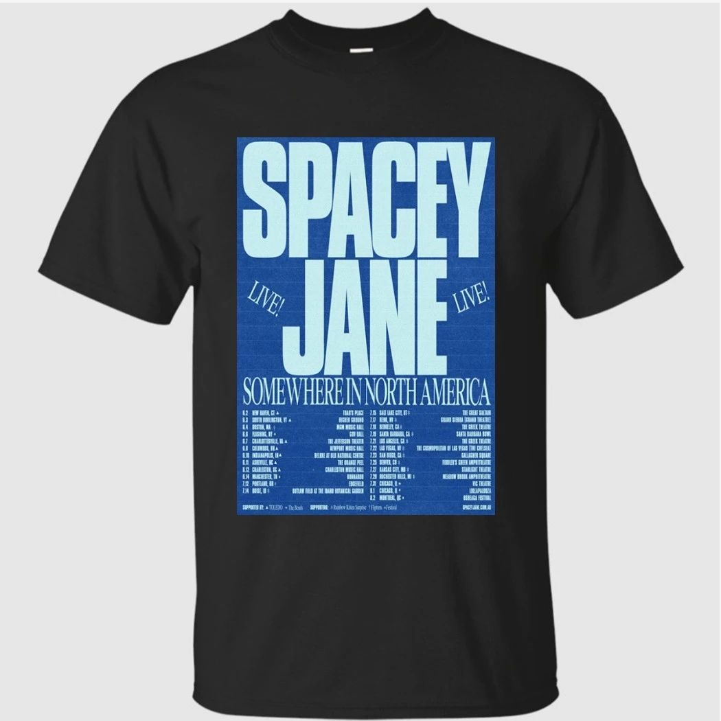 Spacey Jane Somewhere In North AMerica Tour 2026 Poster Shirt