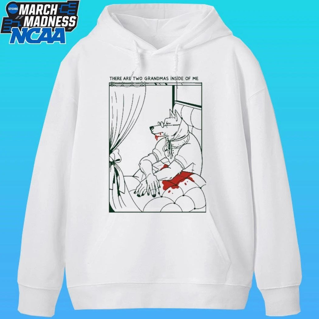 There Are Two Grandmas Inside Of Me Wolf Shirt