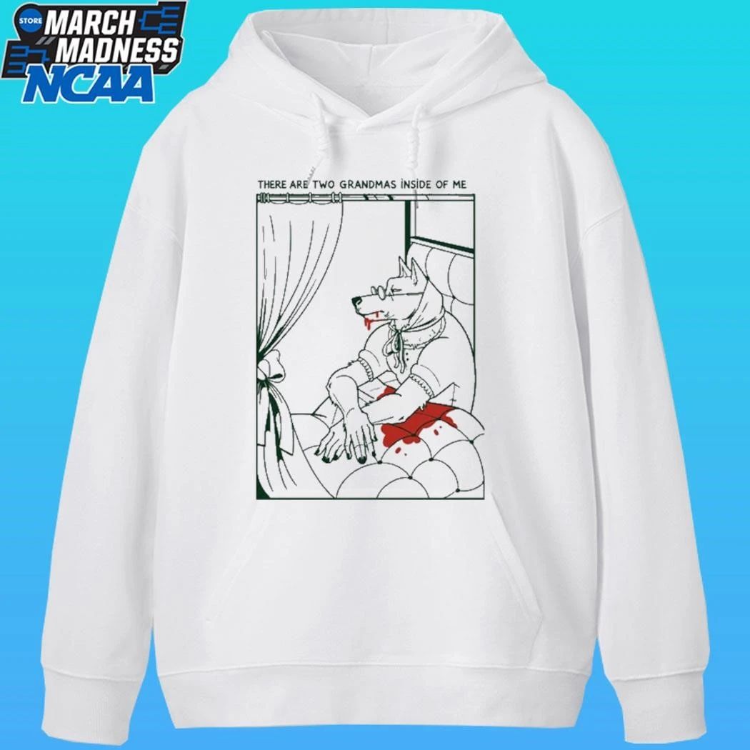There Are Two Grandmas Inside Of Me Wolf Shirt