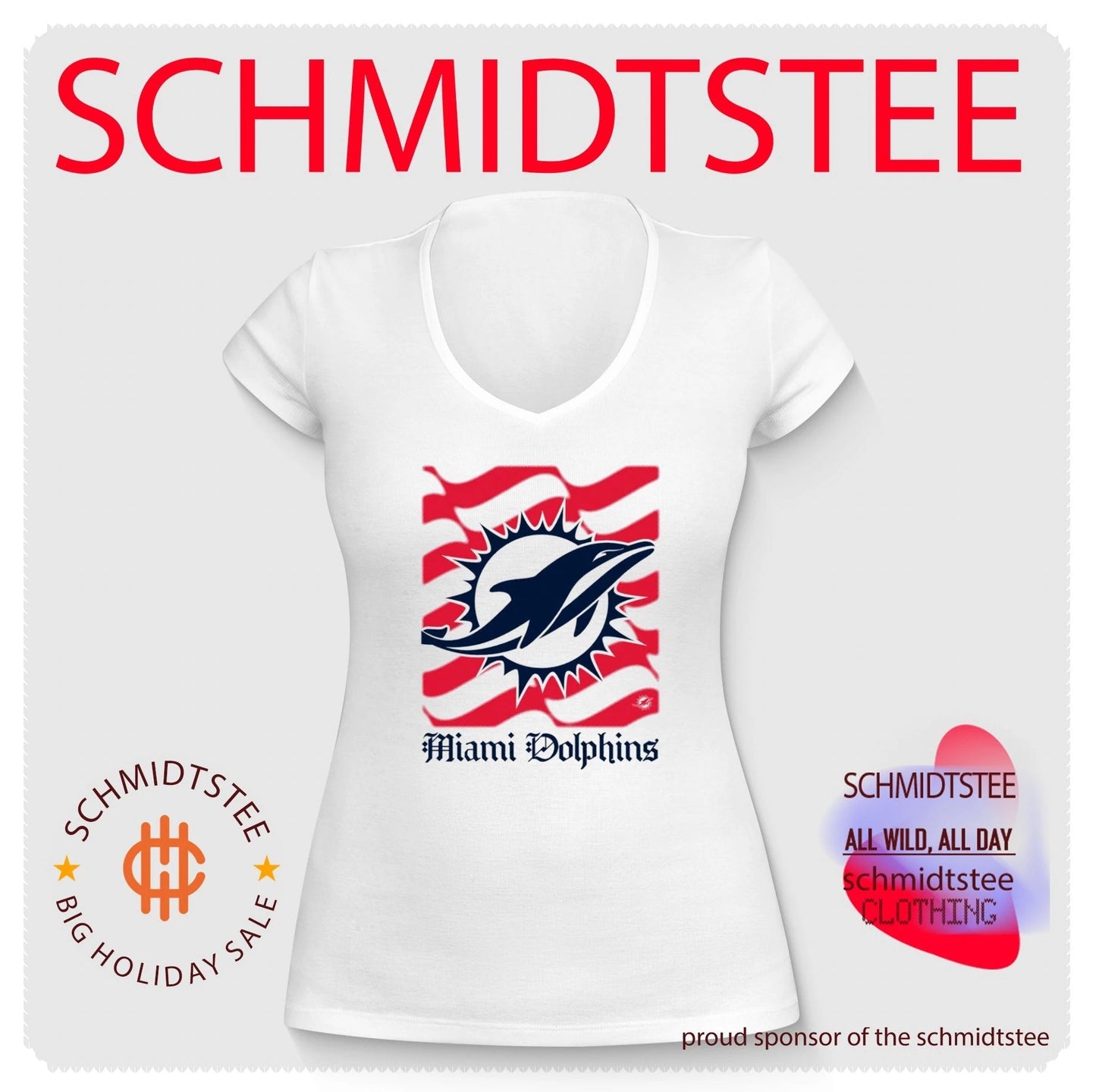 Miami Dolphins American 250th Flag Heritage Wordmark shirt