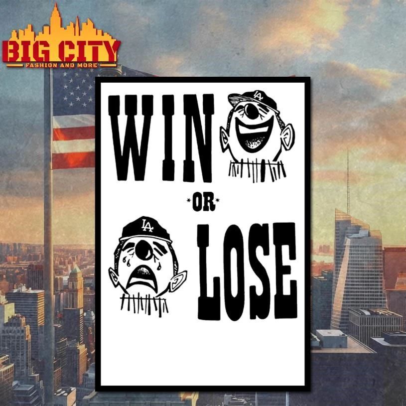 Win or Lose laughing and rying clown character Shirt