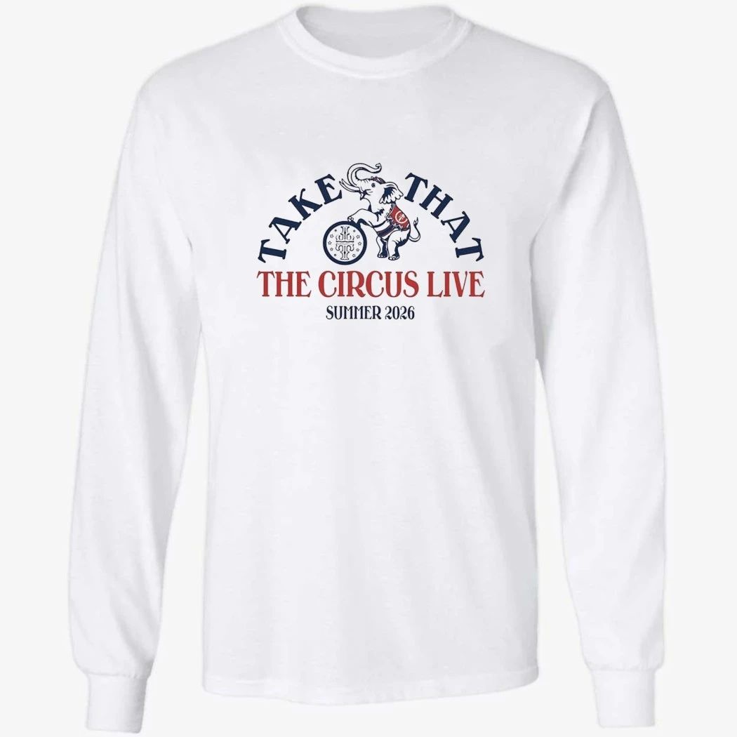 Take That Merch The Circus Live Tour 2026 Summer Elephant Shirt