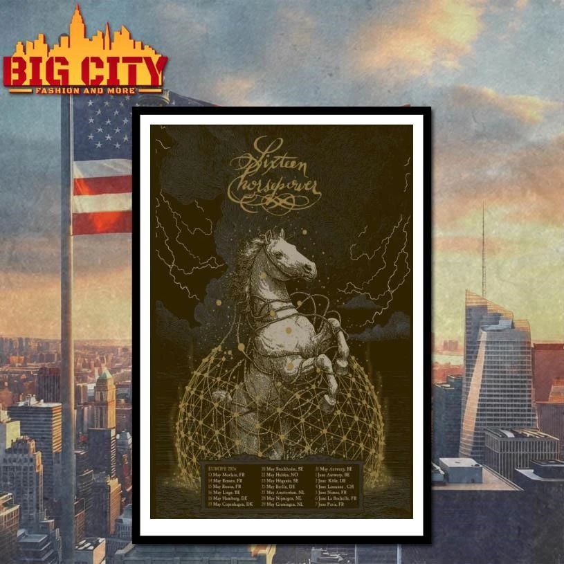 Sixteen Horsepower 2026 EU Tour Poster Shirt