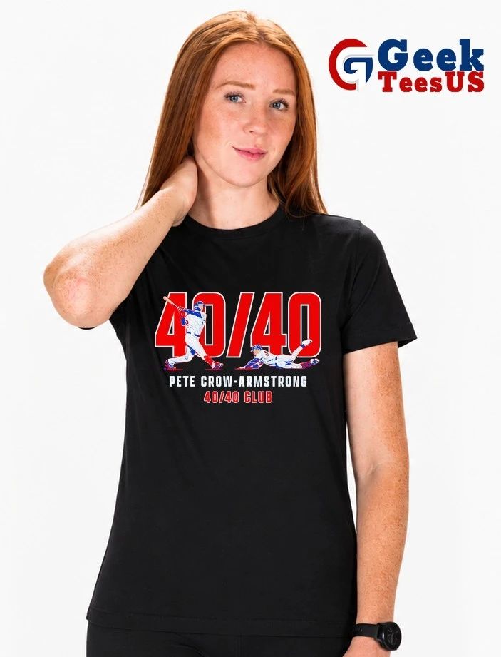 40.40 Pete Crow-Armstrong Chicago Cubs baseball shirt