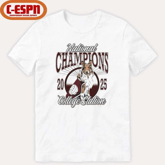 Texas A&M National Champions Volleyball Mascot Shirt