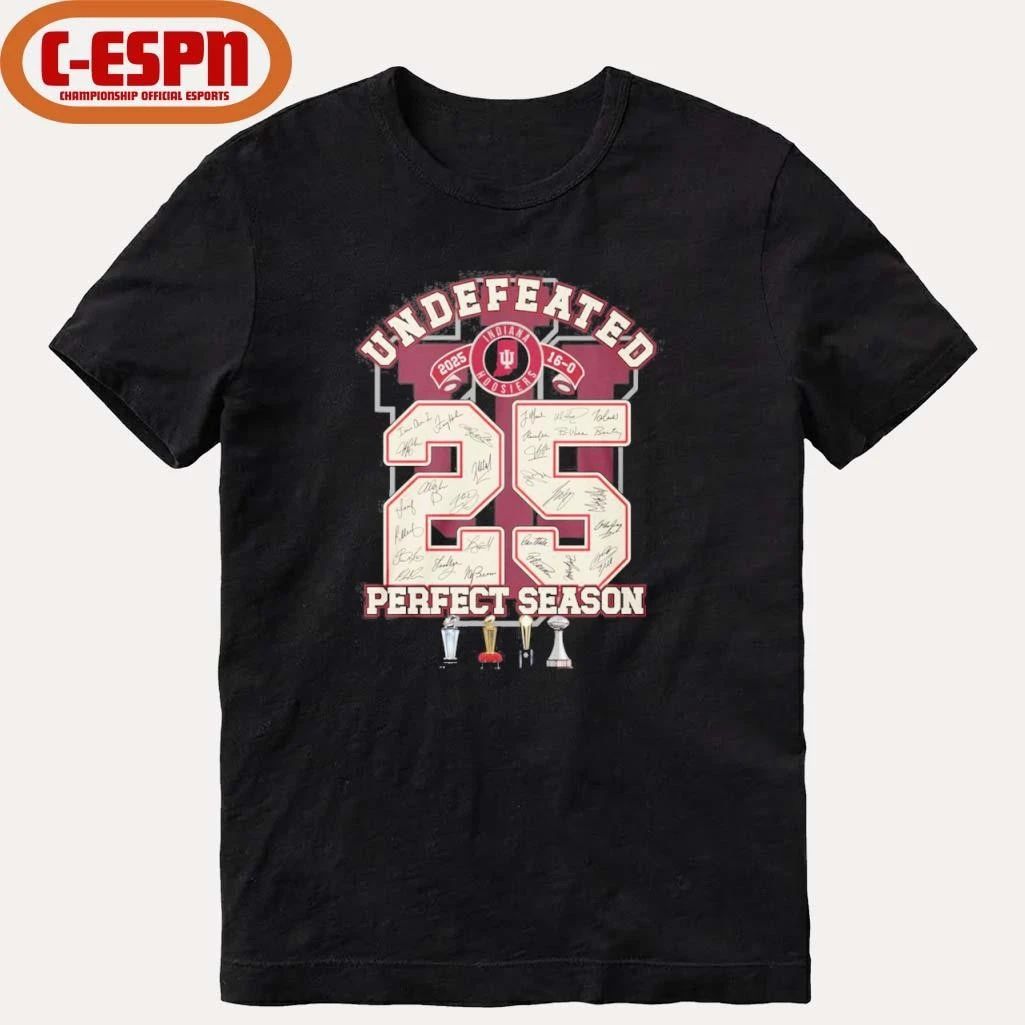 IU Football Undefeated 16-0 Perfect Season 2025 Shirt