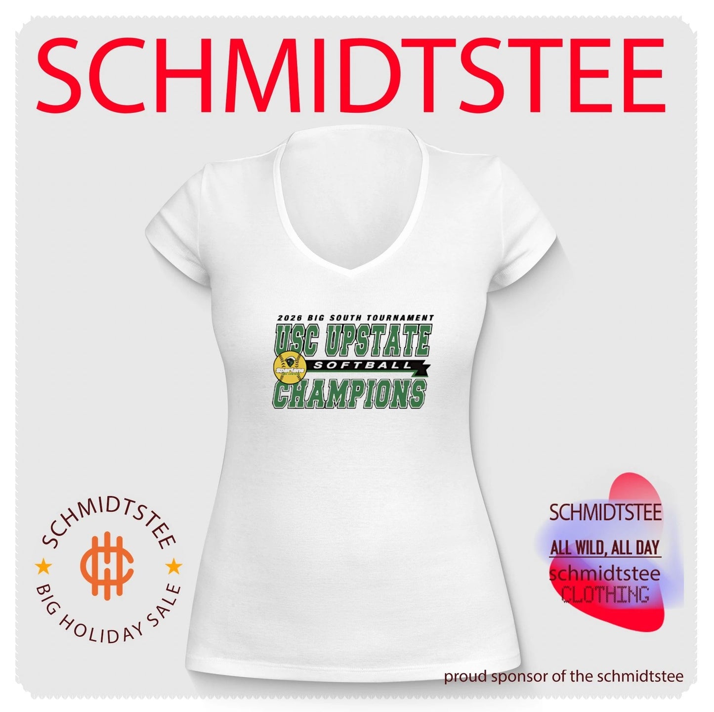 USC Upstate Softball 2026 Big South Tournament Champions shirt