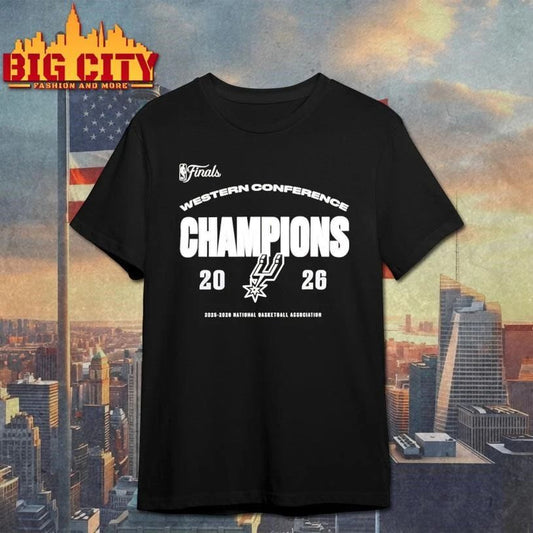 San Antonio Spurs Western Conference Champions 2026 logo Shirt