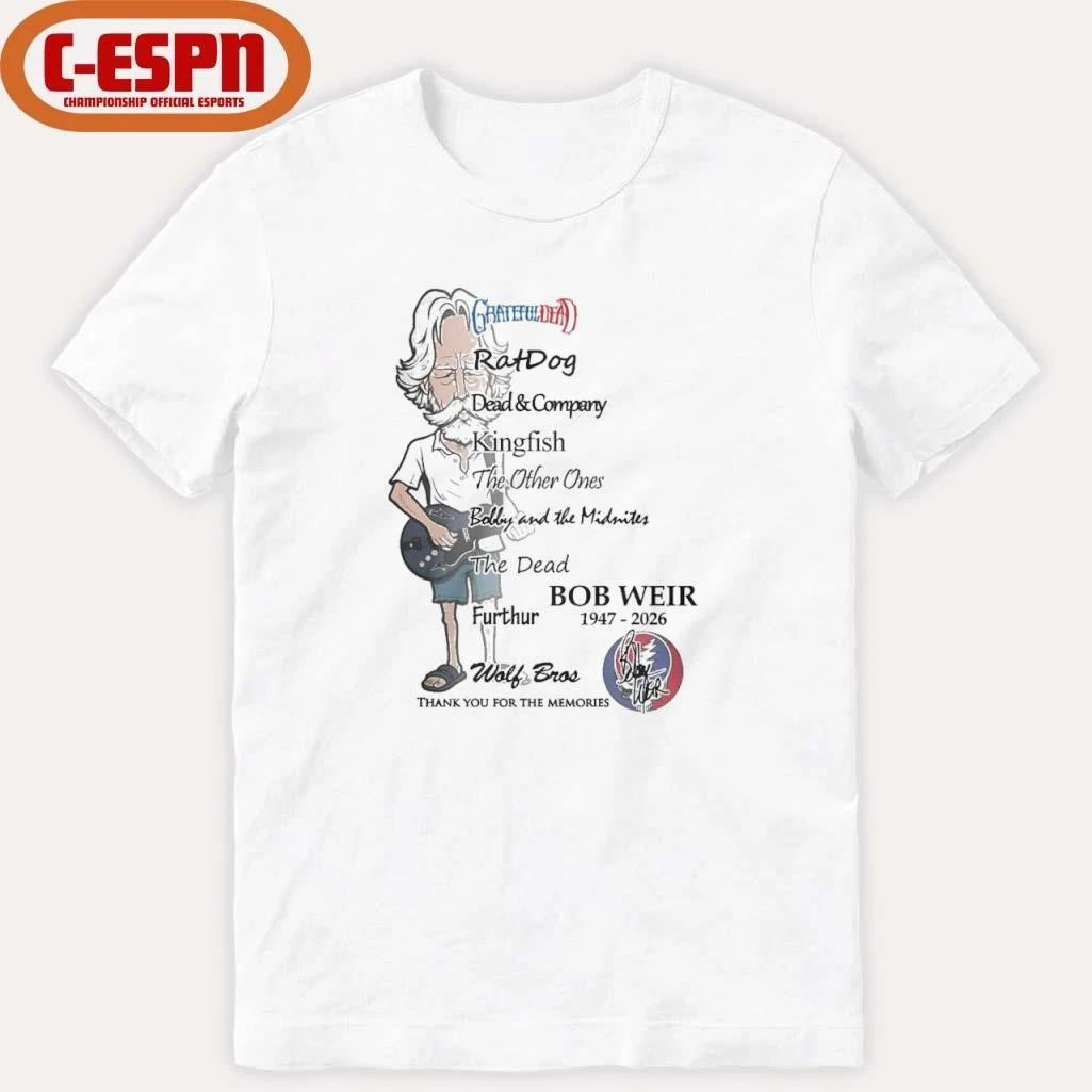 Bobby Weir 1947-2026 Grateful Dead Wolf Bros Shirt