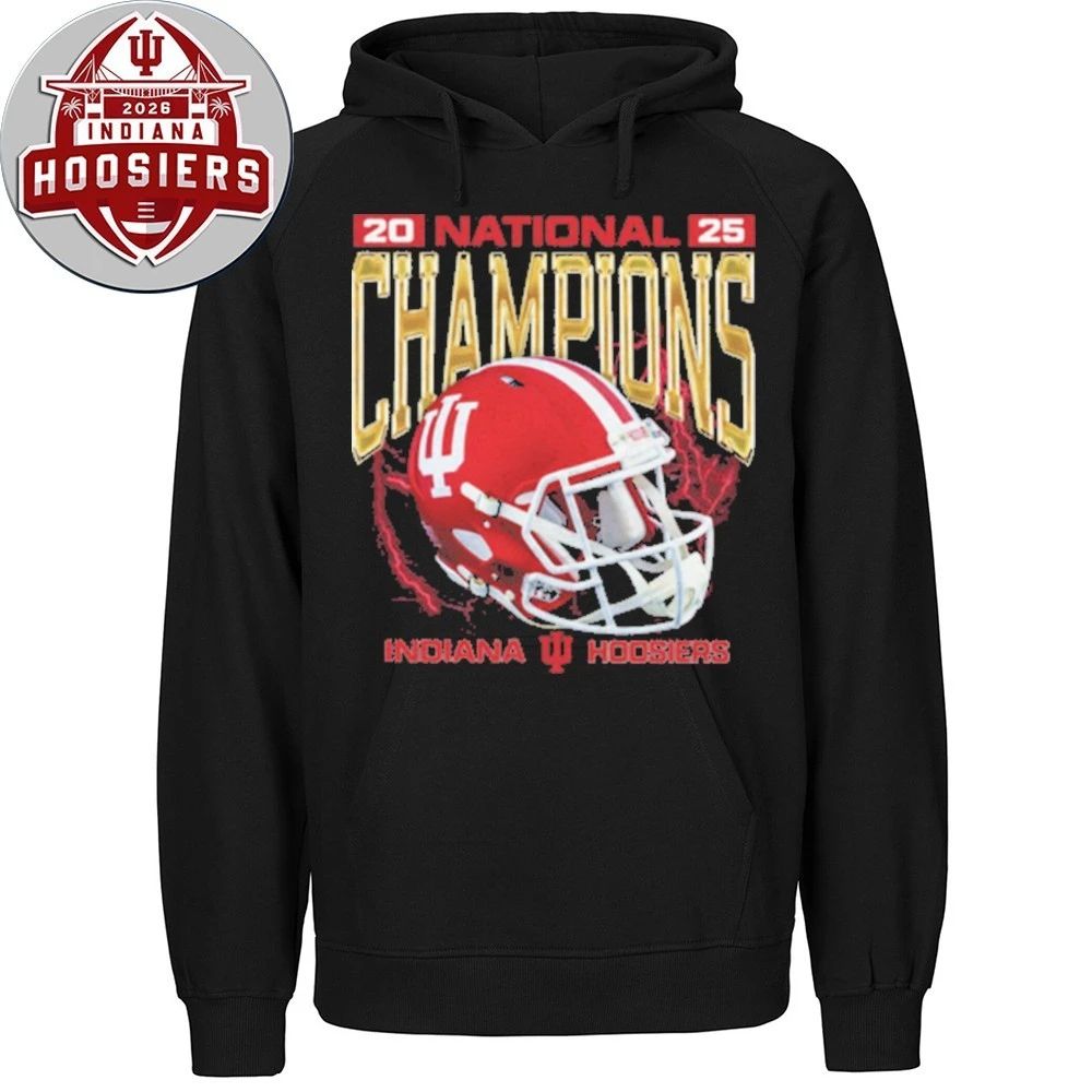 National Indiana Hoosiers Champions 16-0 Helmet 2026 Shirt
