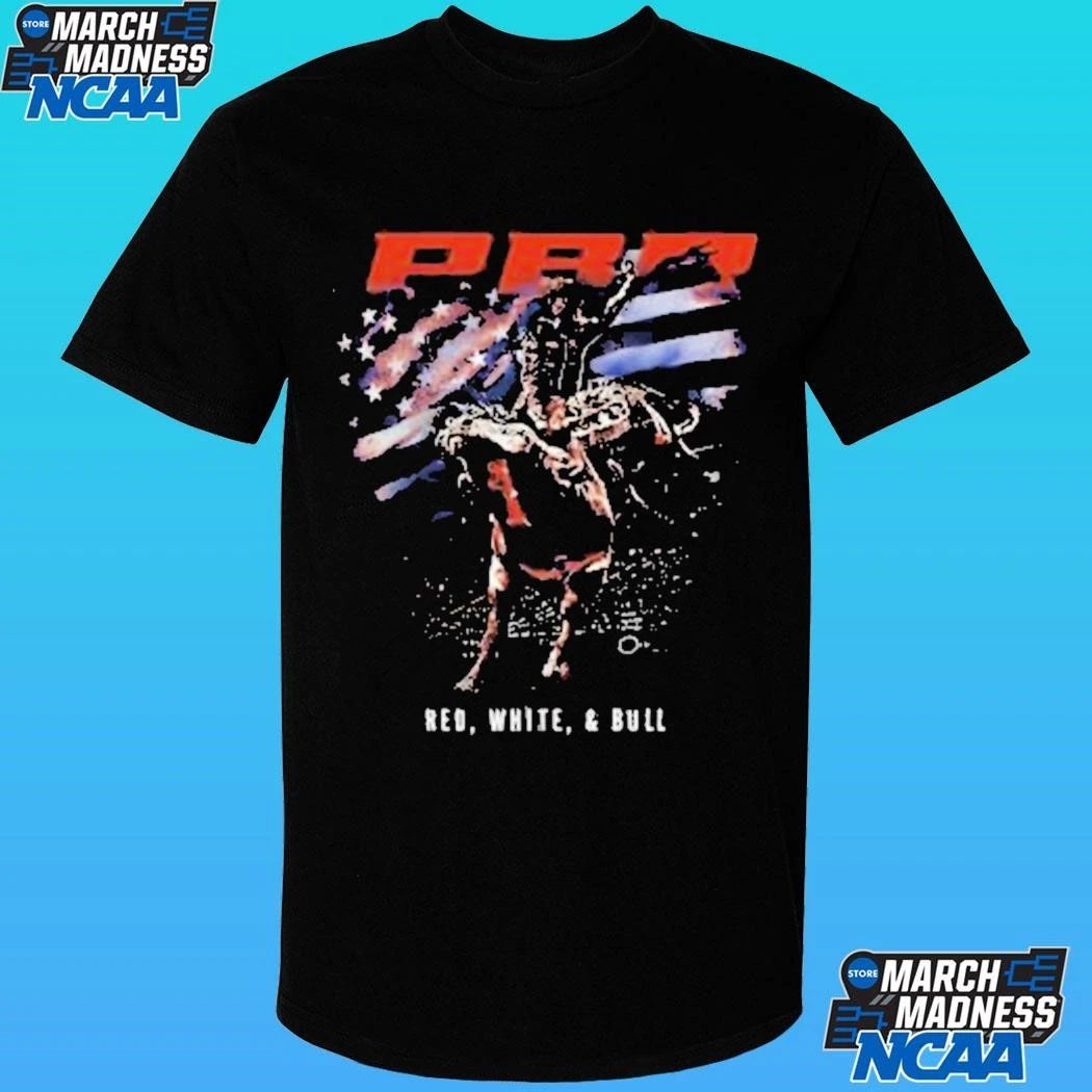 Pbr Professional Bull Riders Red White And Bull Spotlight 2026 Shirt