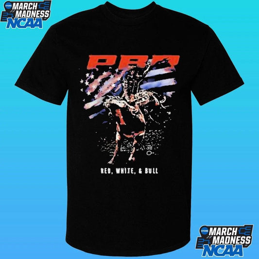 Pbr Professional Bull Riders Red White And Bull Spotlight 2026 Shirt