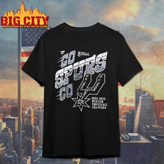 San Antonio Spurs Go Spurs Go 2025-2026 Western Conference Champions Shirt