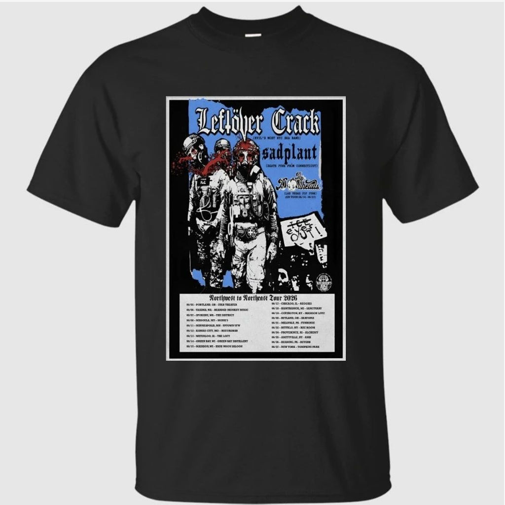 Leftover Crack Poster Northwest To North East Tour 2026 Shirt