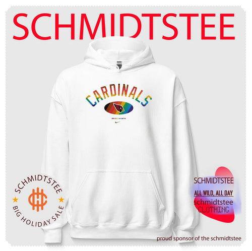 Arizona Cardinals Pride Month Rainbow logo shirt