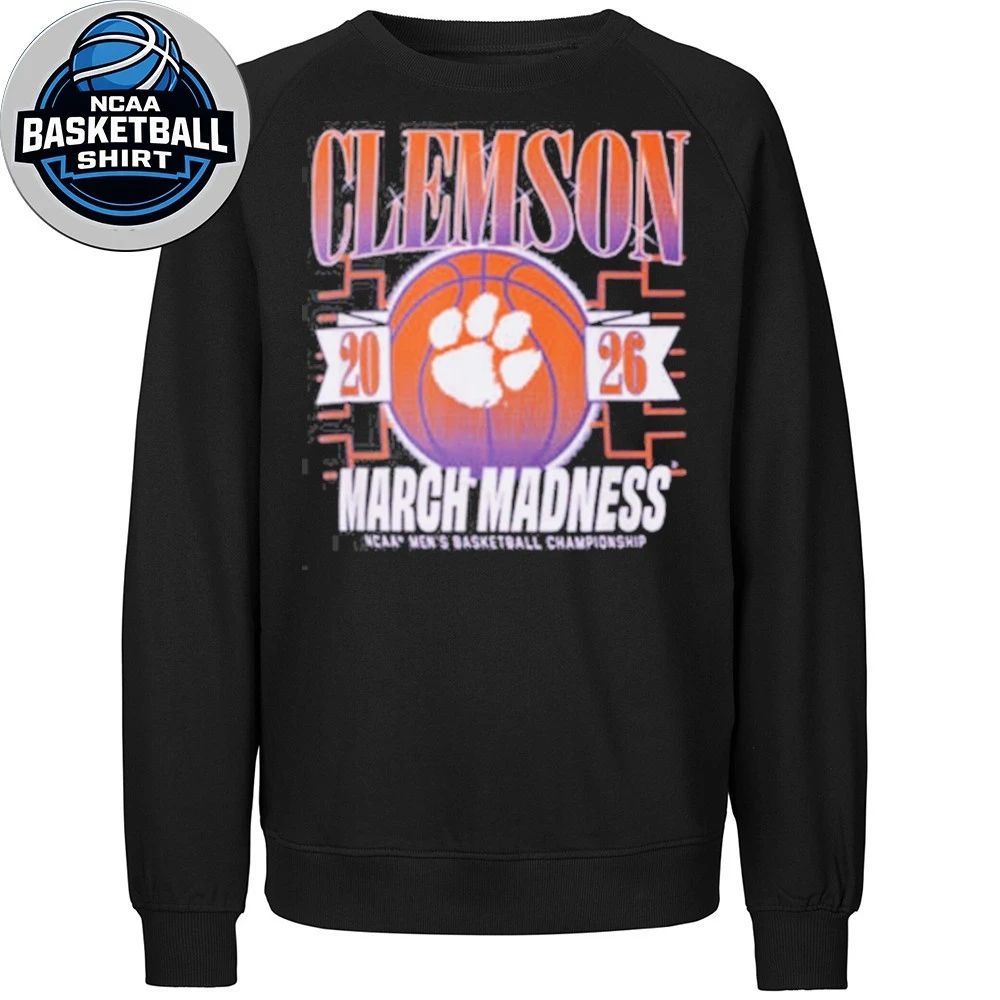Basketball 2026 Clemson March Madness Clemson Tournament Logo Shirt