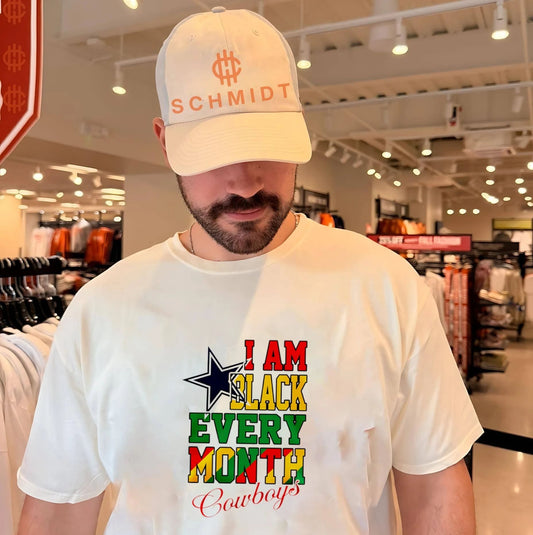 Dallas Cowboys I am Black Every Month Juneteenth logo shirt