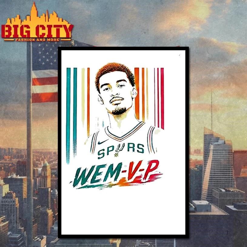 Victor Wembanyama San Antonio Spurs Nba Spurs Wemvp White Shirt