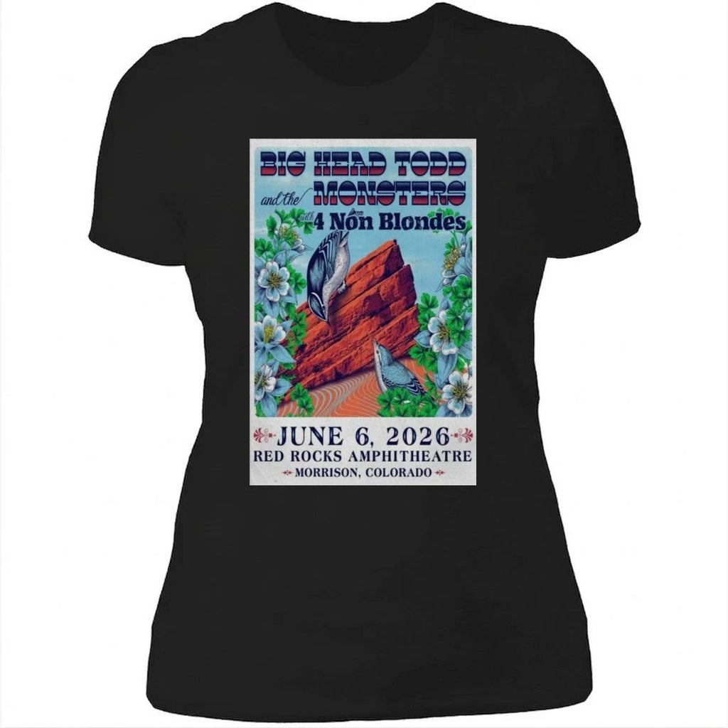 Big Head Todd and the Monsters Poster 2026 Event Red Rocks Shirt