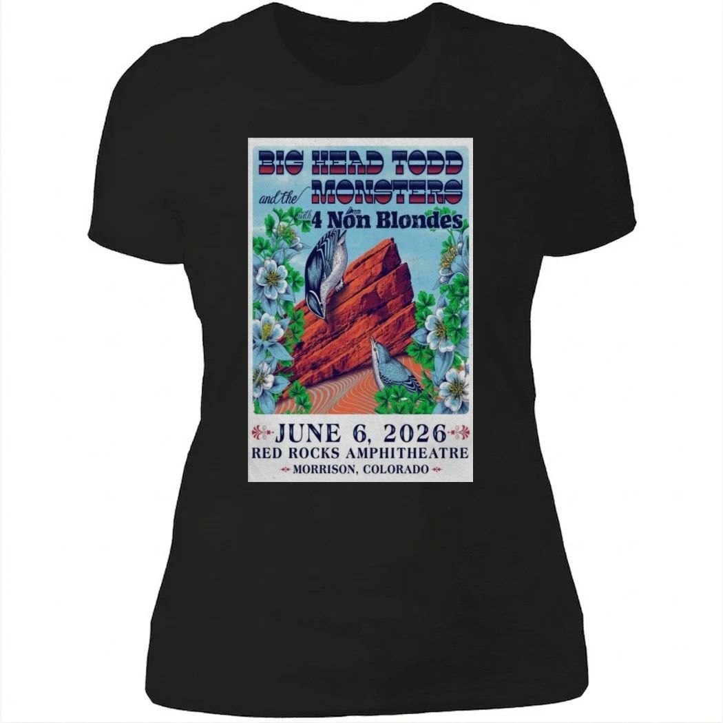 Big Head Todd and the Monsters Poster 2026 Event Red Rocks Shirt