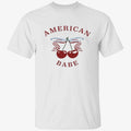 Elise Kibler Wearing American Babe Shirt
