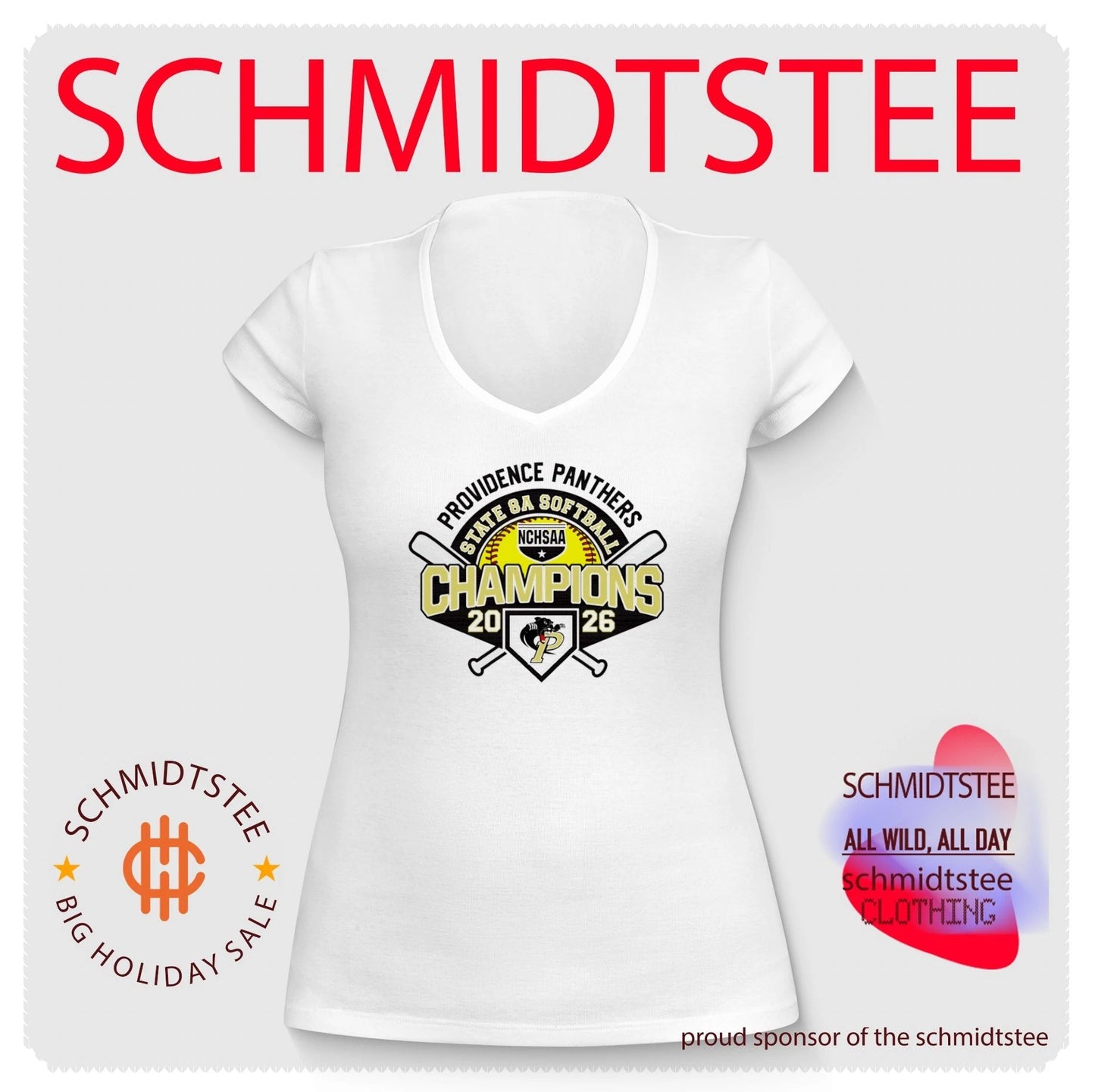 Providence Panthers 2026 NCHSAA State 8A Softball Champions shirt