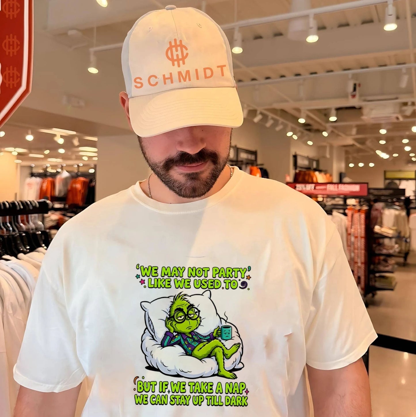 We may not party like we used to but if we take a nap Green Grinch shirt