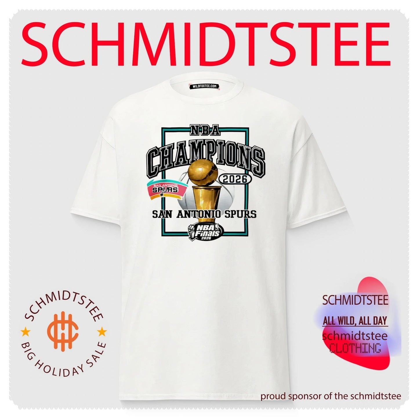 San Antonio Spurs 2026 NBA Cup Champions Basketball Graphic shirt