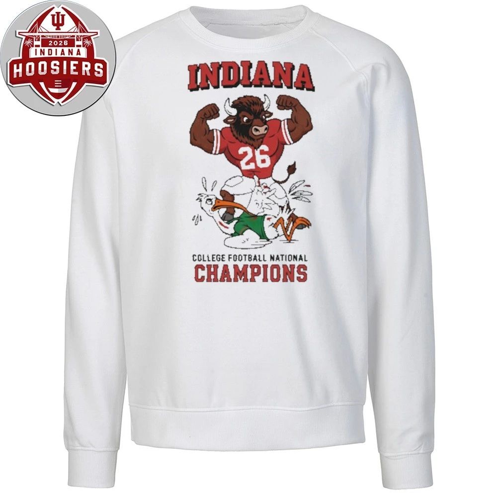 Indiana Champions #26 College Football National Mascot Tee Shirt