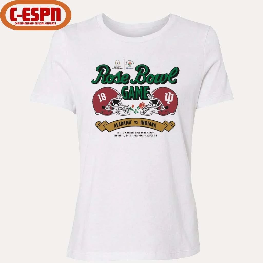 Indiana vs. Alabama 2026 Rose Bowl Shirt