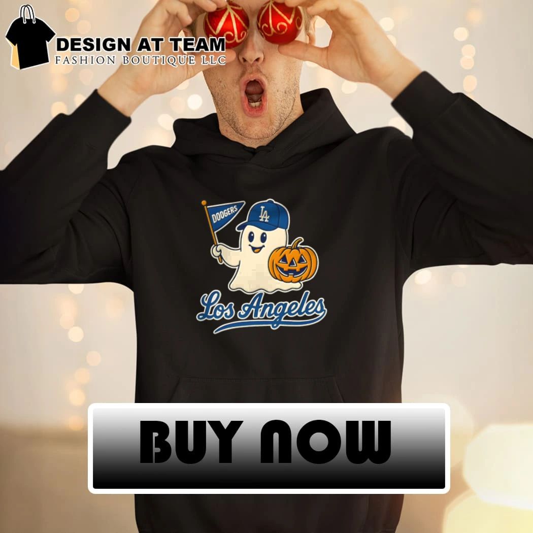 LA Dodgers Halloween Ghost Baseball Pumpkin shirt