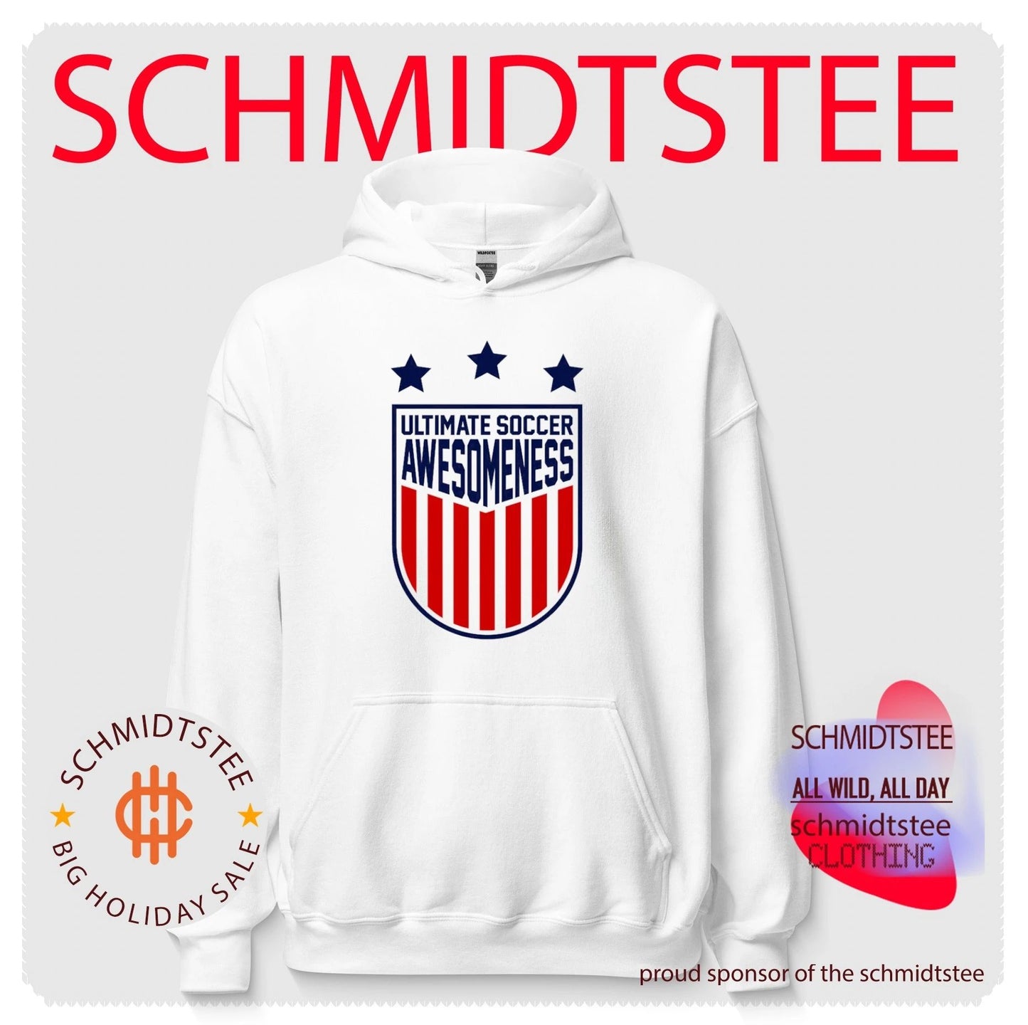 Ultimate Soccer Awesomeness logo shirt