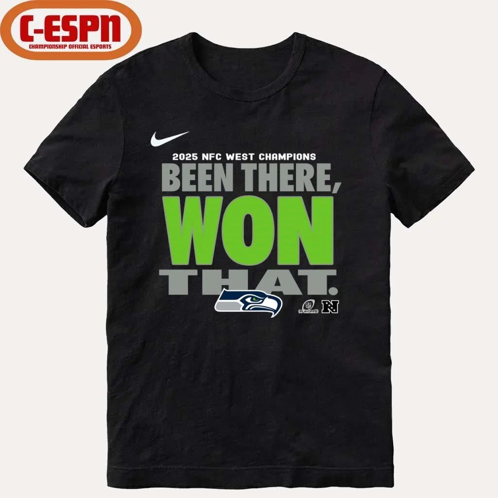 Seattle Seahawks 2025 NFC West Division Champions Been There Won That T-shirt