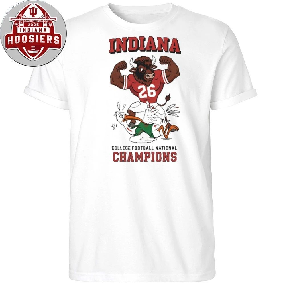 Indiana Champions #26 College Football National Mascot Tee Shirt