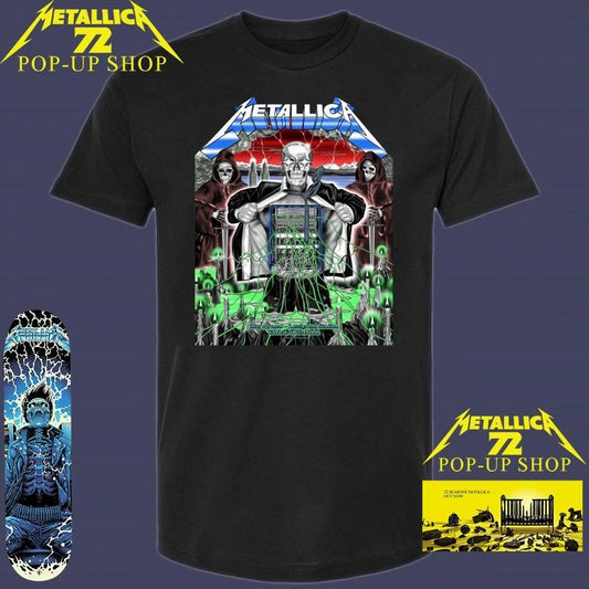 Metallica M72 Zurich Switzerland May 27, 2026 Stadion Letzigrund Art By Luca Schenardi Pop-Up Shop T-Shirt