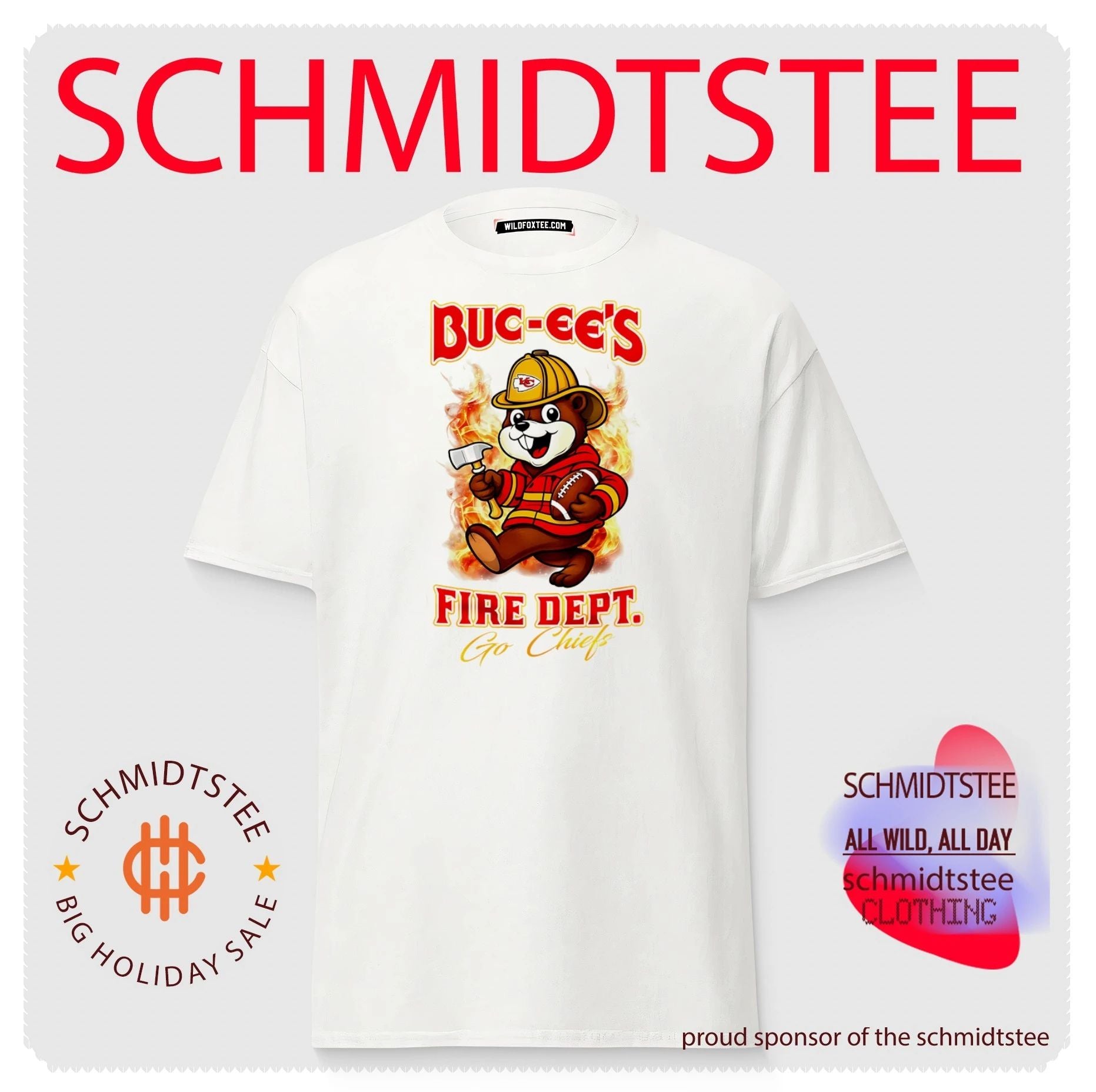 Kansas City Chiefs Buc-Ee’s Fire Dept go Bears Firefighter Strong shirt