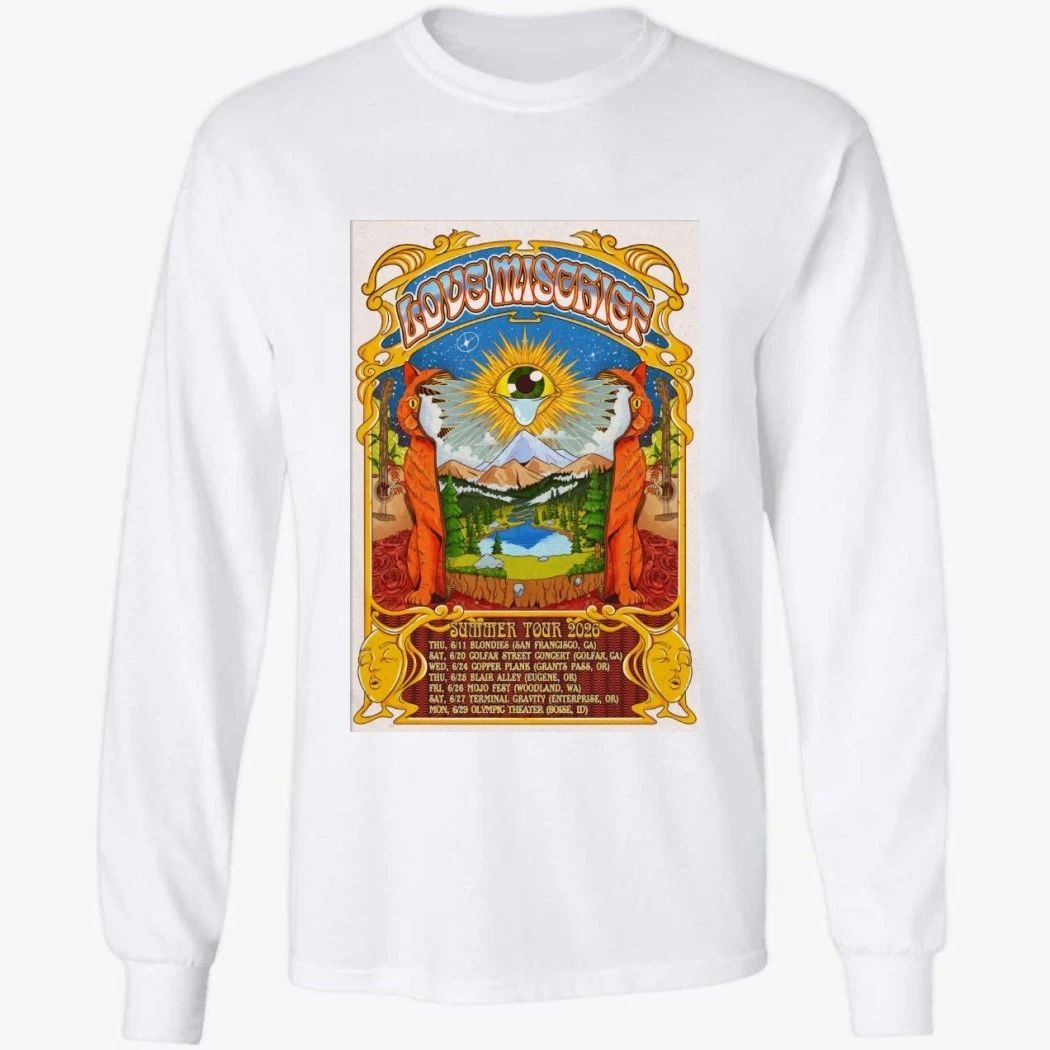 Love Mischief 2026 Summer Shows Poster Shirt