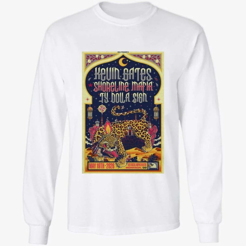 Kevin Gates Red Rocks May 19 2026 Tour Shirt