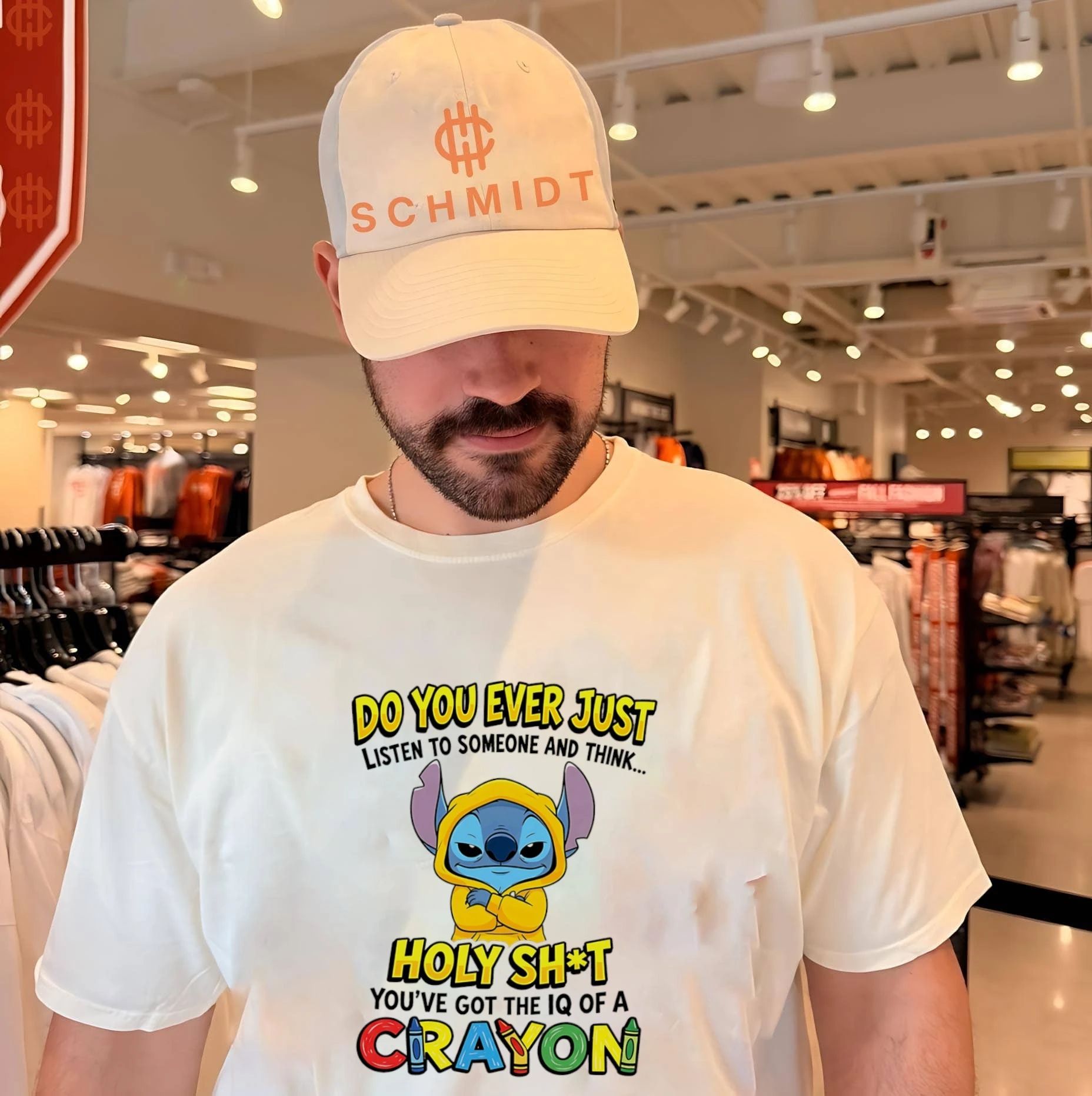 Do you ever just listen to someone and think holy shit Stitch shirt