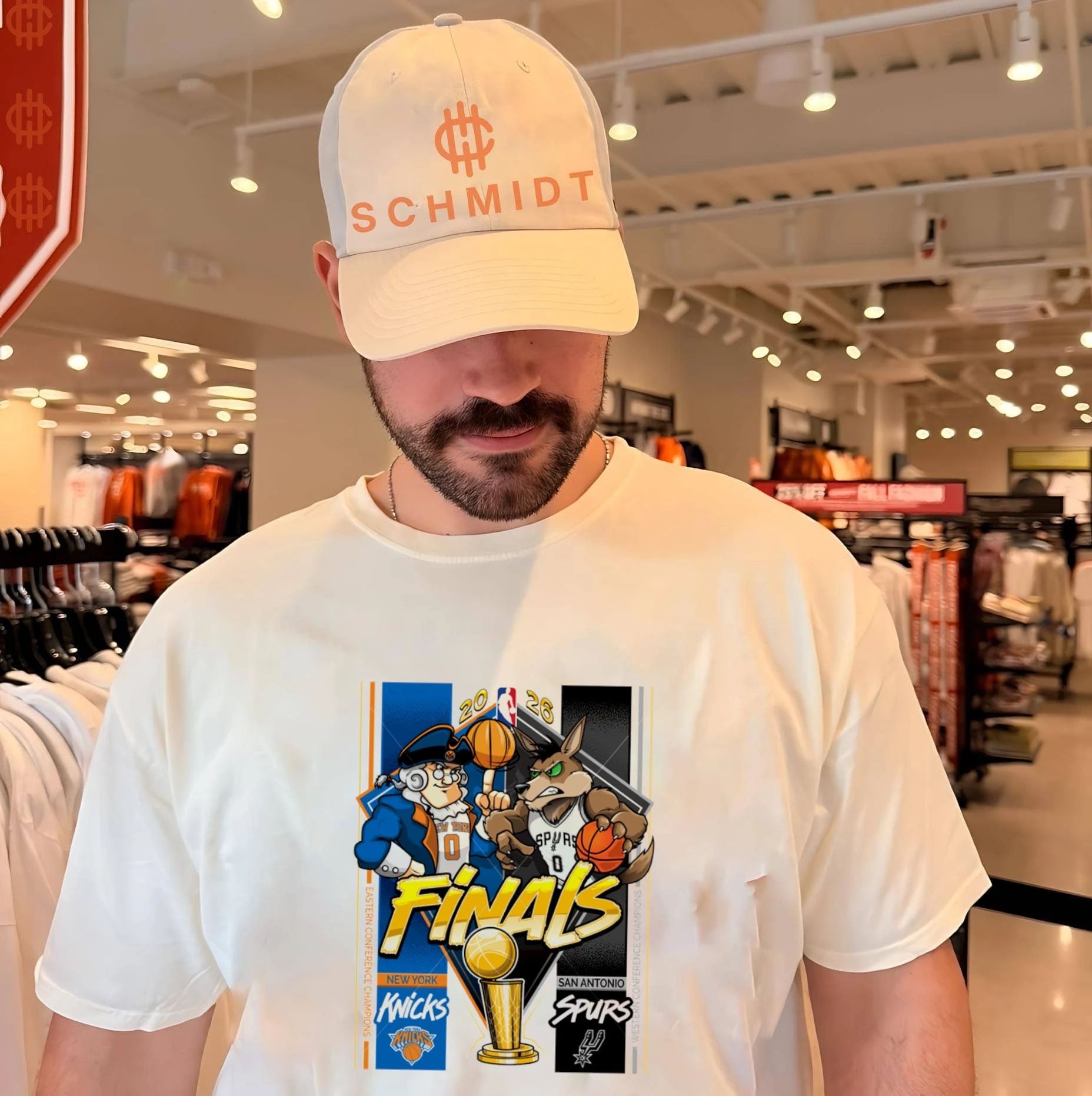 San Antonio Spurs vs New York Knicks 2026 NBA Finals mascot shirt