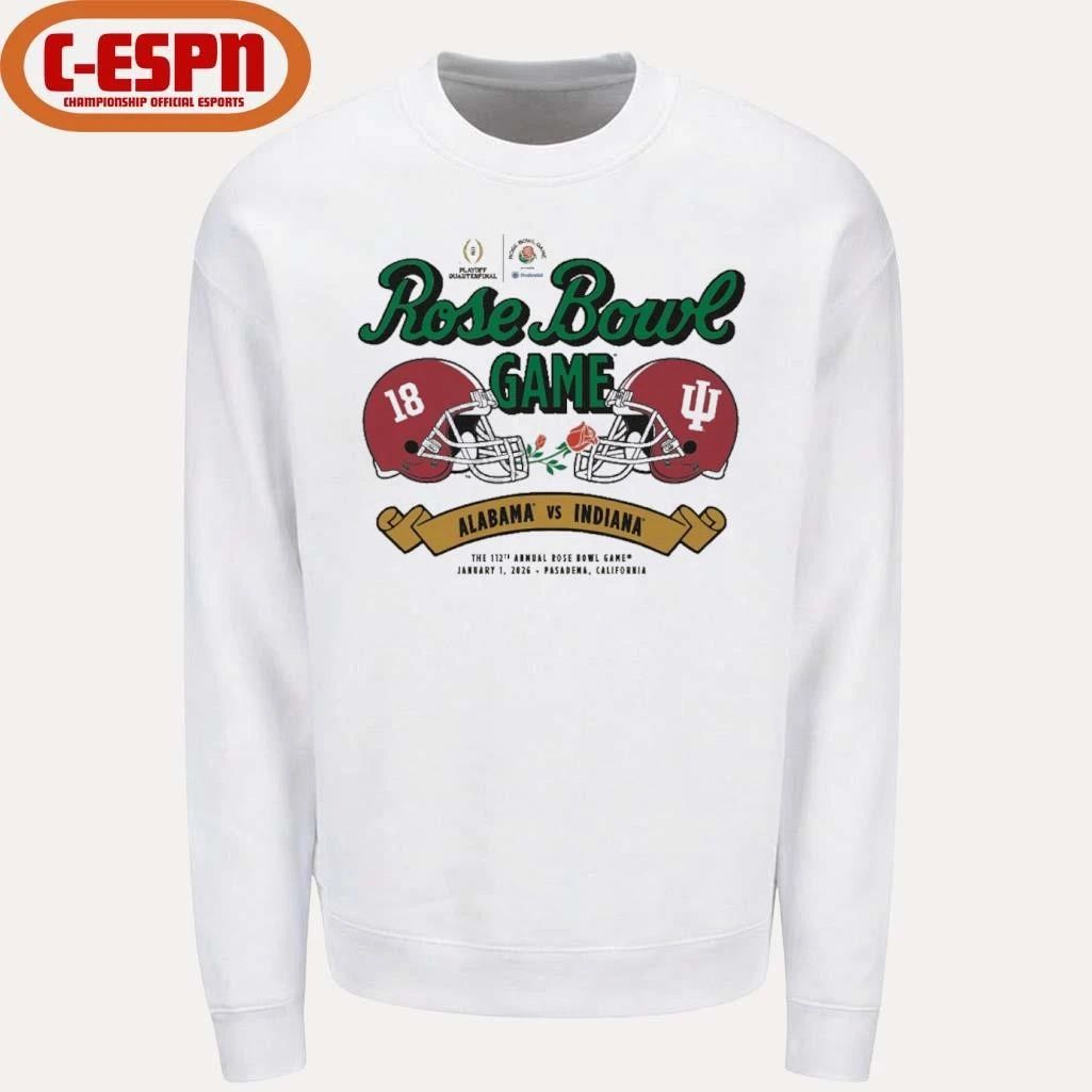 Indiana vs. Alabama 2026 Rose Bowl Shirt