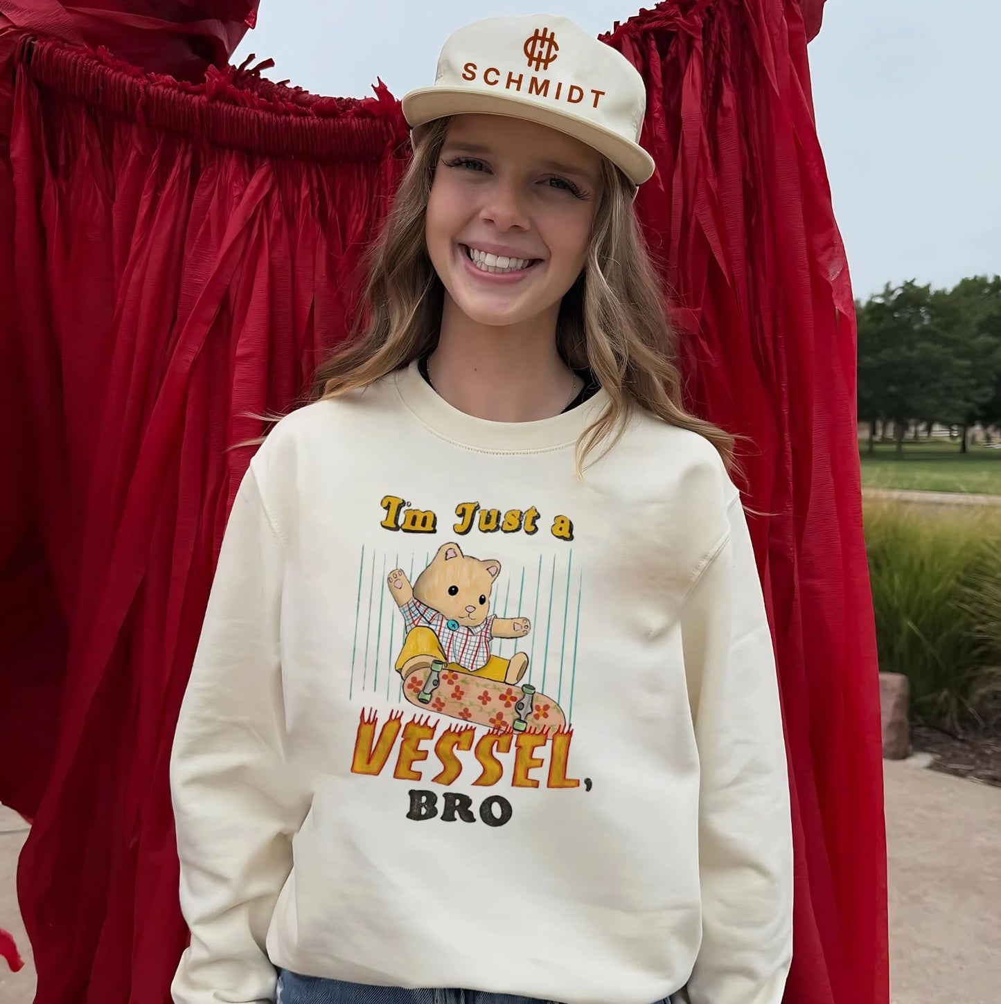 I’m just a Vessel bro bear cartoon shirt