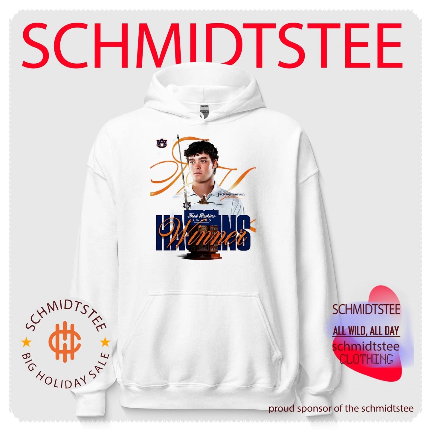 Auburn University Jackson Koivun Fred Haskins Award winner shirt